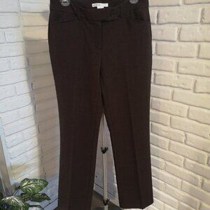 Cleo Everybody NWOT Ladies Size 4 Straight Leg Dark Brown Dress Pants